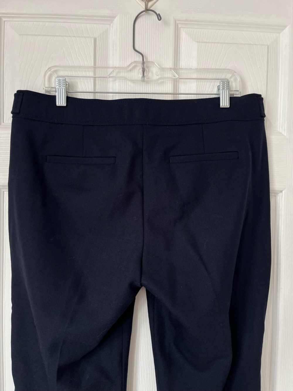 J. Crew Navy Sailor Pants Gold Button Detail Women's Size 12 - Picture 6 of 9